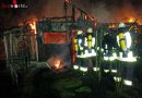 Deutschland: Gartenlaube in Essen in Flammen