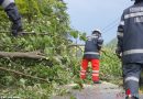 Stmk: Großeinsatz für Feuerwehren nach Gewitterfront im Bereichsfeuerwehrverband Feldbach am 25.7.2015