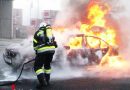 Stmk: Autovollbrand in Feldbacher Innenstadt