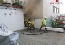 Vbg: FF Frastanz: Brand in Pellets-Lager und Bergungsarbeiten nach Verkehrsunfall