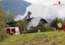 Tirol: 161 Einsatzkräfte im Einsatz bei Gebäudebrand in Gallzein