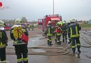 Nö: 27 Feuerwehren des Abschnittes Gänserndorf üben Ernstfall im Lagerhaus Mannersdorf/March