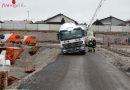 Nö: Kraneinsatz bei Bergung eines Betonmischers in St. Pölten