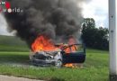 Schweiz: Autovollbrand – Fahrzeug während des Abschleppens in Brand geraten