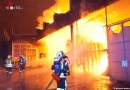 Vbg: Großbrand einer Lagerhalle in Götzis (+Video)