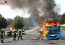 Stmk: Brennender Lkw auf der A9-Raststation Gralla Ost