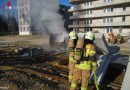 Stmk: Kleinere Explosionen bei Bauschuttcontainerbrand in Graz