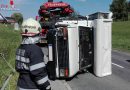 Stmk: Fünf Leichtverletzte bei umgestürzten Wohnmobil in Gr. St. Florian