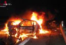 Deutschland: Ersthelfer holen Lenkerin nach Unfall aus brennendem Auto