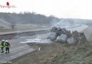 Deutschland: Flüssiges Aluminium verteilt sich nach Lkw-Unfall auf der Autobahn