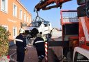 Nö: Microcar-Bergung nach Verkehrsunfall in Groß Siegharts
