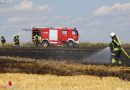 Oö: Drei Feuerwehren bei Brand eines Stoppelfeldes in Gunskirchen im Einsatz