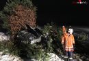 Deutschland: Mit Pkw auf A7 Zaun durchbrochen und an Baum zum Stillstand gekommen