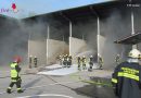 Oö: 14 Wehren zu Brand in Abfallwirtschaftszentrum in Herzogsdorf ausgerückt