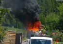 Stmk: Traktor in Hitzendorf in Flammen