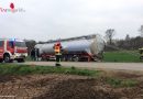 Nö: Silo-Sattelzug bei Enzersdorf mit Seilwinde geborgen