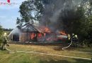 Oö: Brennender Gartenschuppen: Brandausbreitung in Taufkirchen/Pram auf Wald verhindert