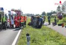 Oö: Verkehrsunfall auf der Wiener Straße bei Hörsching fordert zwei Verletzte