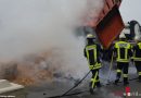 Deutschland: Container mit Waffelbruch bei Homber in Flammen