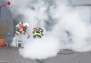 Schweiz: Behandlungsraum einer Zahnarztpraxis in Hünenberg in Vollbrand