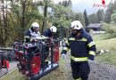 Oö: Übungsannahme der Bad Ischler Feuerwehr: “Brand Bauerbaracke”