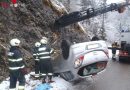 Oö: Autoüberschlag im Weißenbachtal