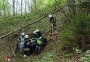 Oö: Motorrad bei Unfall im Weißenbachtal über Böschung geschleudert