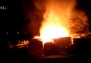 Schweiz: Mehrere Wohnwägen auf Camping-Platz in Espel in Flammen