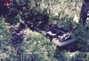 Stmk: Auto-Dachlandung im Buschwerk in Kapfenberg