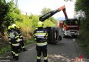 Stmk: Kleintransporter in Kobenz seitlich umgekippt