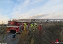 Nö: Feuerwehr und Rettung üben in Korneuburg schonenden Patientenrettung in unwegsamen Gelände