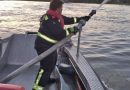 Nö: Wasserdienst-Übung der Feuerwehr Korneuburg im Werfthafen