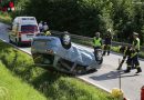 Oö: Pkw bei Verkehrsunfall auf der Schlierbacher Straße in Kremsmünster überschlagen