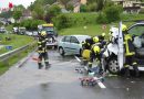 Oö: Aufräumarbeiten nach Fahrzeugkollision auf der B 122 in Kremsmünster