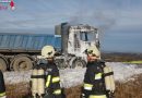 Oö: Größerer Einsatz beim Brand eines Lkw in Kremsmünster