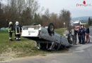 Nö: Pick-Up-Überschlag auf der B 55 in Krumbach