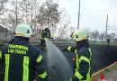 Nö: Bahndammbrand in Laa an der Thaya