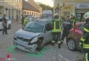 Nö: Bergearbeiten nach Unfall mit zwei Pkw in Laa an der Thaya