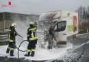Oö: Motorbrand an Klein-Lkw auf der A1 bei Laakirchen
