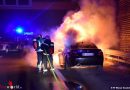 Nö: Pkw auf der A2 in Flammen