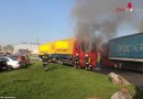 Nö: Motorbrand bei Lkw im IZ NÖ Süd in Laxenburg