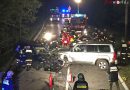 Oö: Verkehrsunfall mit eingeklemmter Person in Lichtenberg bei Linz