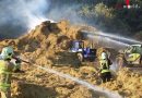 Deutschland: THW unterstützt Strohfeuer-Brandbekämpfung in Lockwisch mit Radlader