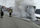 Stmk: Brennender Kühlsattelauflieger auf der A2 bei Gleisdorf