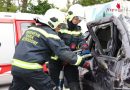 Nö: Praxisschulung bei der Feuerwehr Maria Enzersdorf → “Menschenrettung aus Kfz”