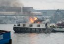 Oö: Offener Brand auf Tankschiff auf der Donau bei Mauthausen (+Video)