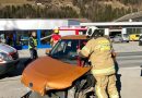 Sbg: Verkehrsunfall mit Zuggarnitur in Mittersill verlief glimpflich