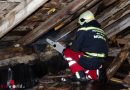 Nö: Brand im Dachstuhlbereich einer Baustelle in Mödling