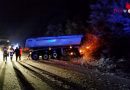 Oö: Lkw-Bergung bei winterlichen Bedingungen auf der B 140 in Molln