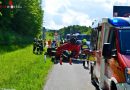 Stmk: Pkw bei Unfall auf der Südautobahn bei Mooskirchen durch die Luft geflogen